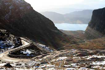 Road over the pass of the cattle